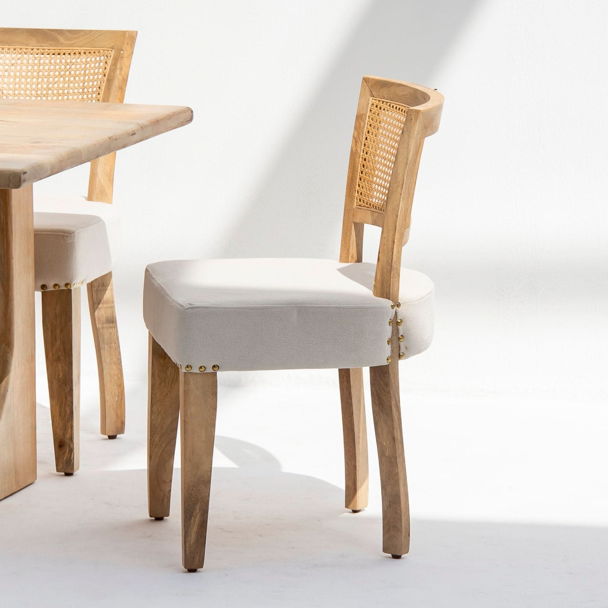 THE GRAND HERITAGE MANGO WOOD CANE CHAIR - Art and craft furniture