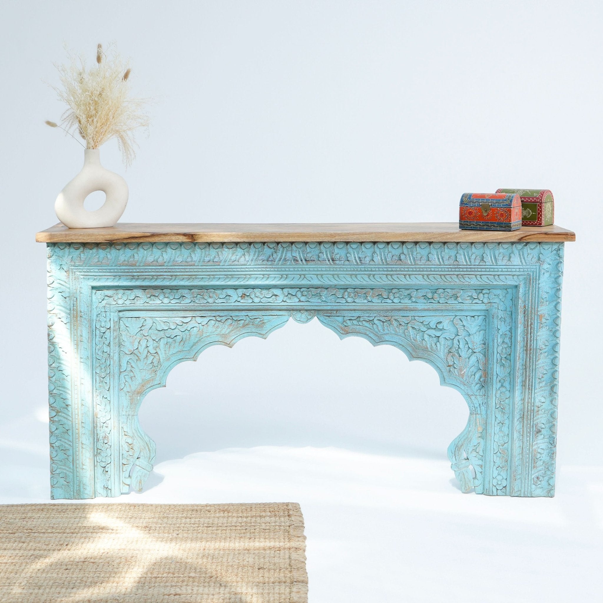 The Heritage Maple Console table - Art and craft furniture