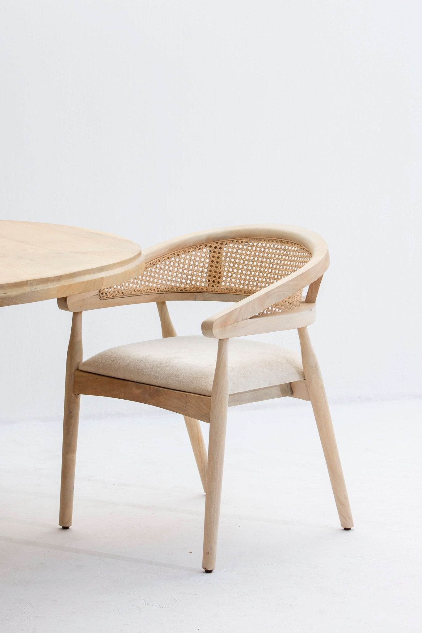 THE RATTAN ELEGANCE CANE CHAIR - Art and craft furniture