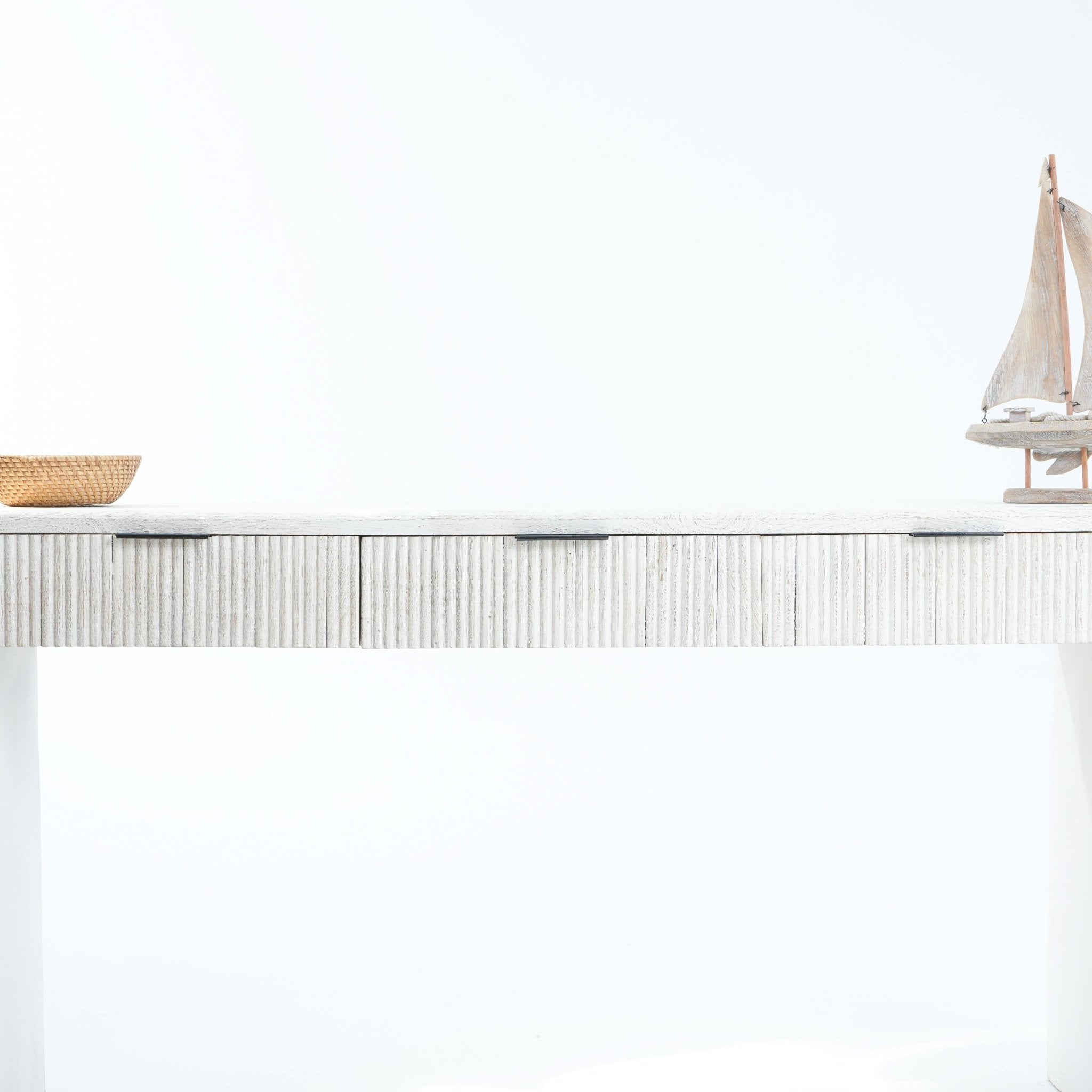 The Sahara Serenity Three-Drawer Console - Art and craft furniture