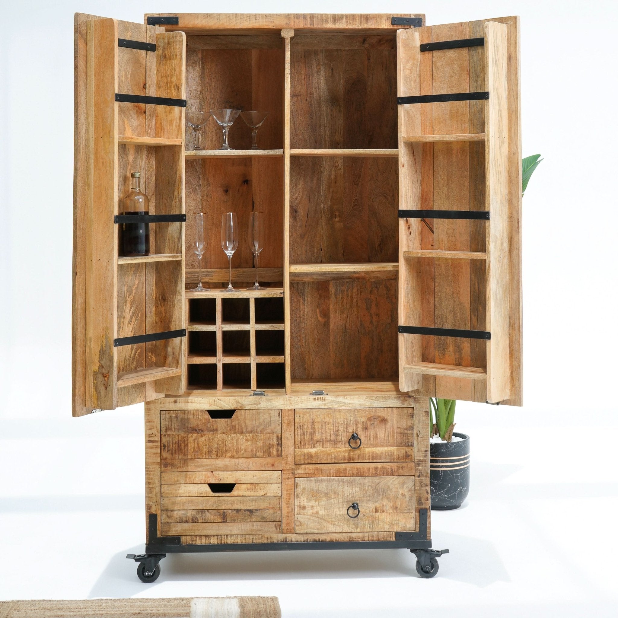 THE VINTAGE VAULT BAR CABINET - Art and craft furniture