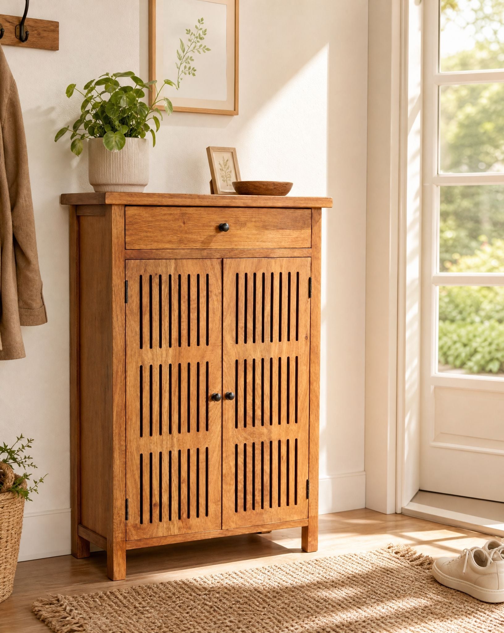 TORINO SLATTED SHOE ORGANIZER - Art and craft furniture