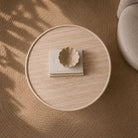 Travertine Stone Cross Cut Beige Coffee Table - Art and craft furniture