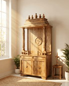 TWO DOOR AND TWO DRAWER TEMPLE - Art and craft furniture