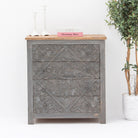UDISHA CARVING DRAWCHEST - Art and craft furniture