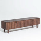 VALENCIA-BROWN FOUR DOOR TV STAND - Art and craft furniture