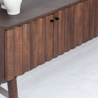 VALENCIA-BROWN FOUR DOOR TV STAND - Art and craft furniture