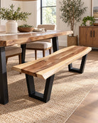 Velmont Rose Wood V Leg Bench - Art and craft furniture