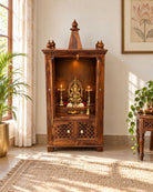 Velora Wooden Temple - Art and craft furniture