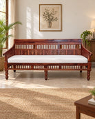 Veloura 3 Seater Wooden Sofa - Art and craft furniture