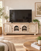Venezia Mango Wood TV Stand - Art and craft furniture