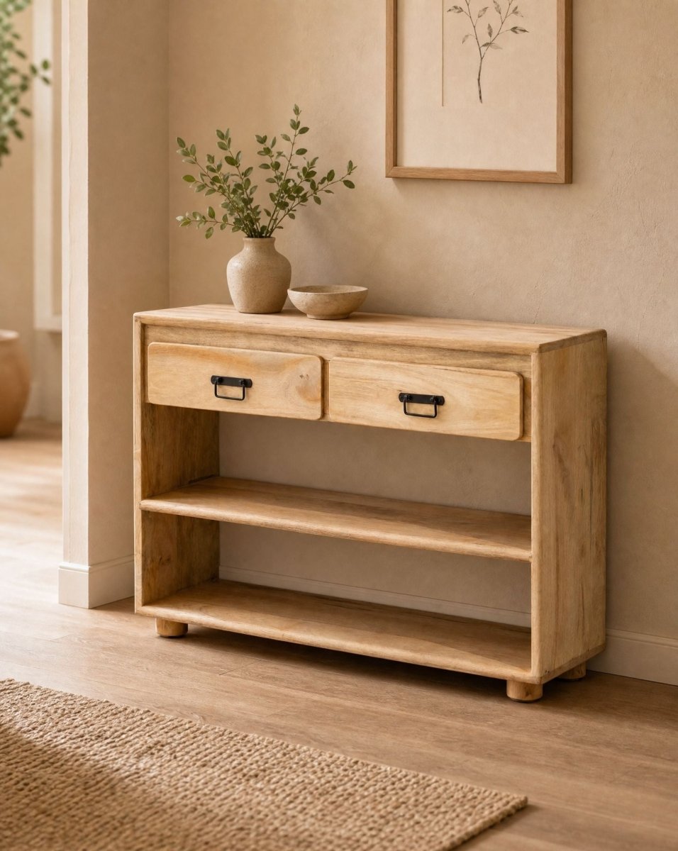Venezia Two Drawer Console Table - Art and craft furniture