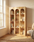 Verona open Mango Wood Bookshelf Cabinet - Art and craft furniture