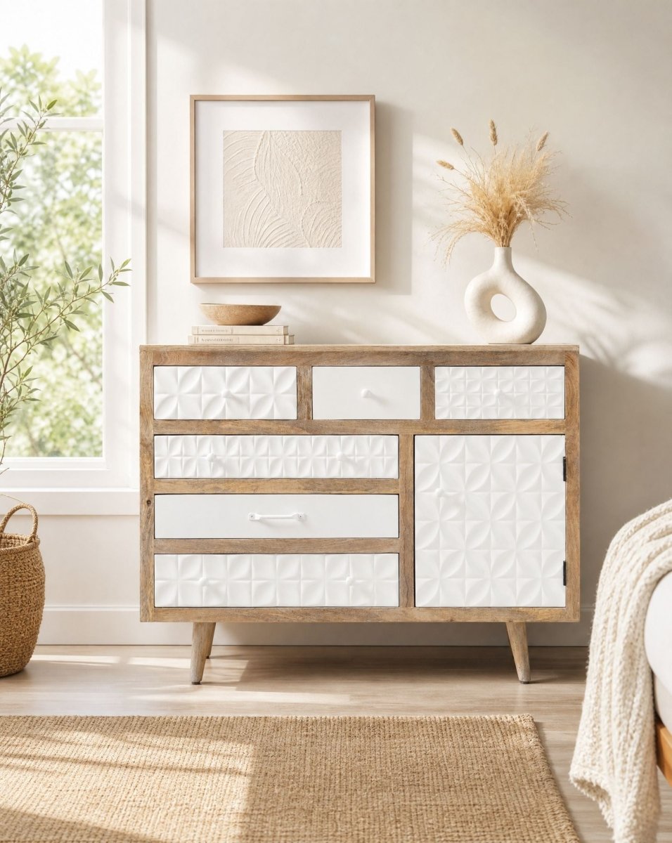 Verona Wooden Sideboard Cabinet - Art and craft furniture