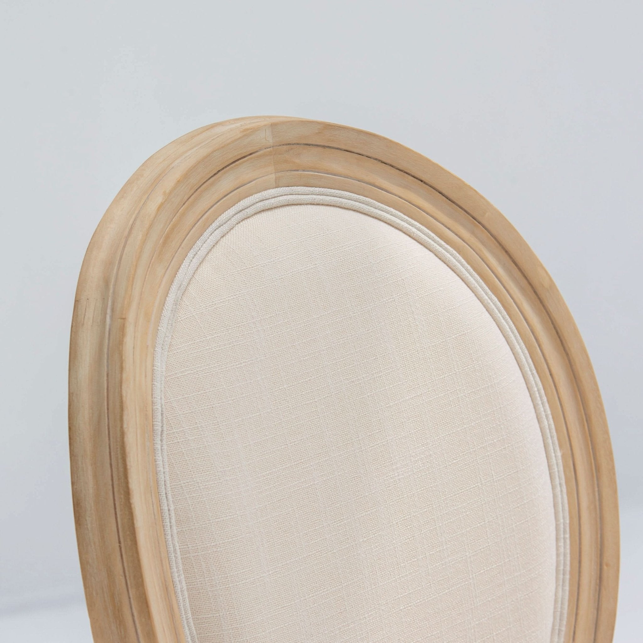 VERSAILLES WHITE FABRIC DINING CHAIR - Art and craft furniture