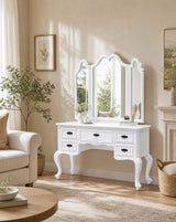 Vienna White Wooden Dressing Table