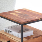 VILLENEUVE IRON ONE DRAWER NIGHTSTAND TABLE - Art and craft furniture