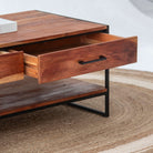 VILLENEUVE TWO DRAWER COFFEE TABLE - Art and craft furniture