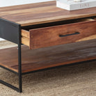 VILLENEUVE TWO DRAWER COFFEE TABLE - Art and craft furniture