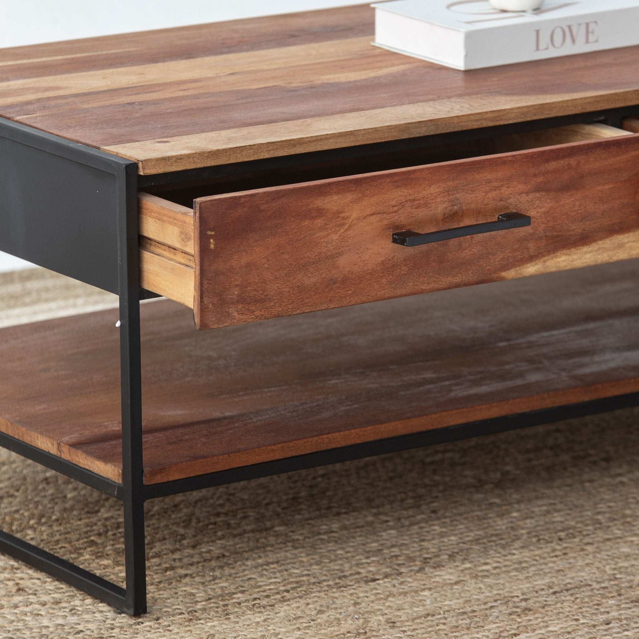 VILLENEUVE TWO DRAWER COFFEE TABLE - Art and craft furniture