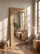 Vinecraft Carving Frame Mirror - Art and craft furniture