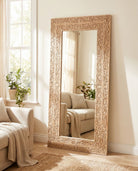 VINECRAFT CARVING MIRROR FRAME - Art and craft furniture