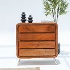 VINTAGE ACACIA WOOD DRESSER CABINET - Art and craft furniture