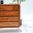 VINTAGE ACACIA WOOD DRESSER CABINET - Art and craft furniture
