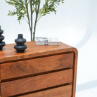 VINTAGE ACACIA WOOD DRESSER CABINET - Art and craft furniture
