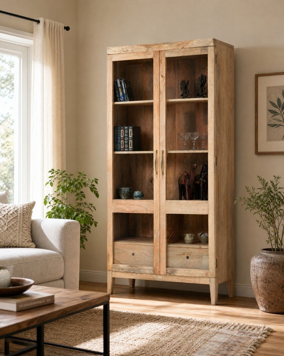 Vision Two Glass Door Cabinet - Art and craft furniture