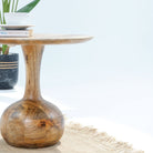 VOLARA ROUND SIDE TABLE - Art and craft furniture