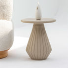 VOLARA WOOODEN SIDE TABLE - Art and craft furniture
