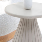 VOLARA WOOODEN SIDE TABLE - Art and craft furniture