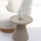 VOLARA WOOODEN SIDE TABLE - Art and craft furniture