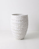 Volcanic Off White Texture Planter - Art and craft furniture