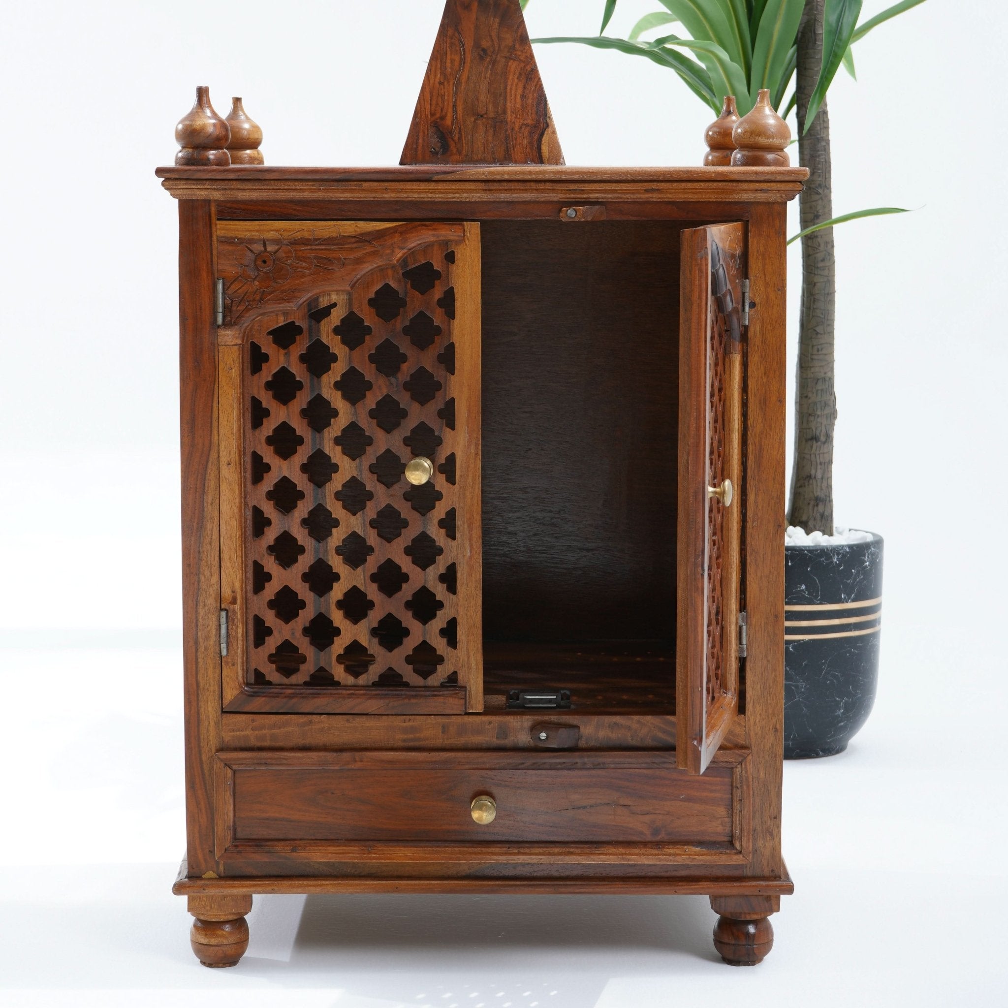 WDN TWO DOOR & ONE DRAWER TEMPLE - Art and craft furniture