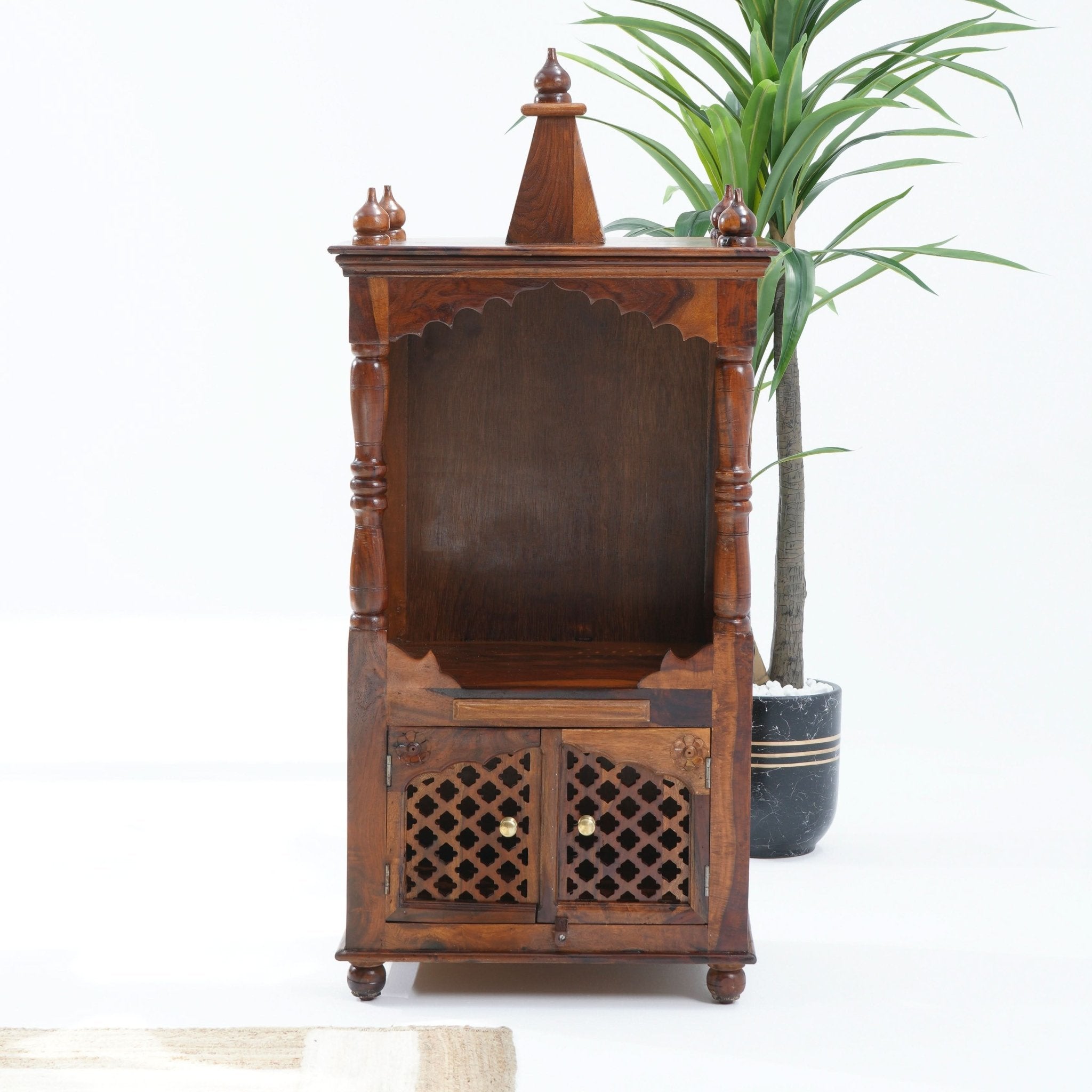 WDN TWO DOOR & ONE SLIDING TRAY TEMPLE - Art and craft furniture