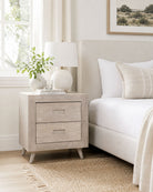 Whispering Two Drawer Bedside Table - Art and craft furniture