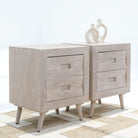 WHISPERING TWO DRAWER BEDSIDE TABLE - Art and craft furniture