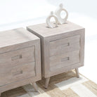 WHISPERING TWO DRAWER BEDSIDE TABLE - Art and craft furniture