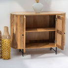WINDSOR CANE DOOR SIDE BOARD - Art and craft furniture