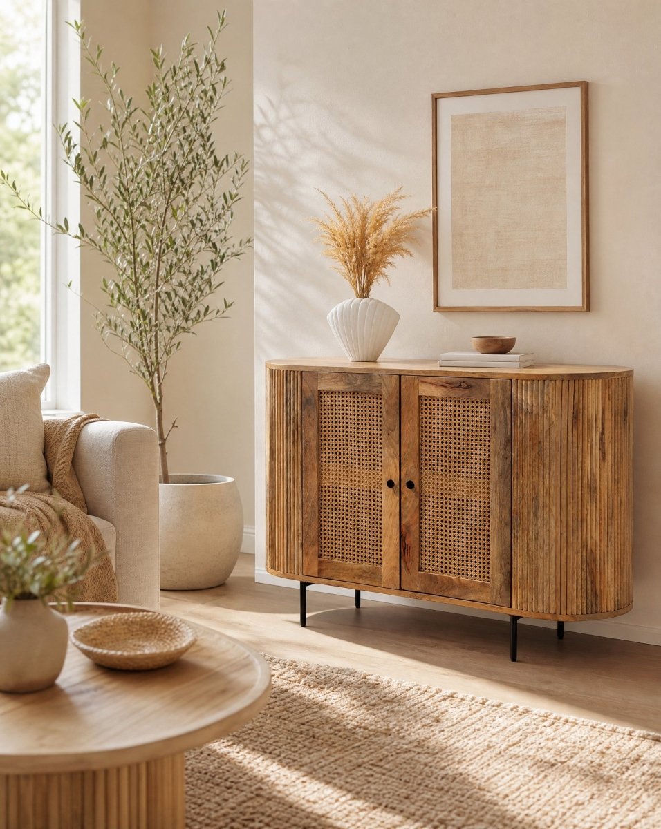 Windsor Cane Door Sideboard - Art and craft furniture