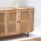WINDSOR CANE FOUR DOOR SIDEBOARD - Art and craft furniture