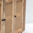 WINDSOR CANE THREE DOOR SIDE BOARD - Art and craft furniture