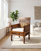 Winster Single Seater Wooden Sofa - Art and craft furniture