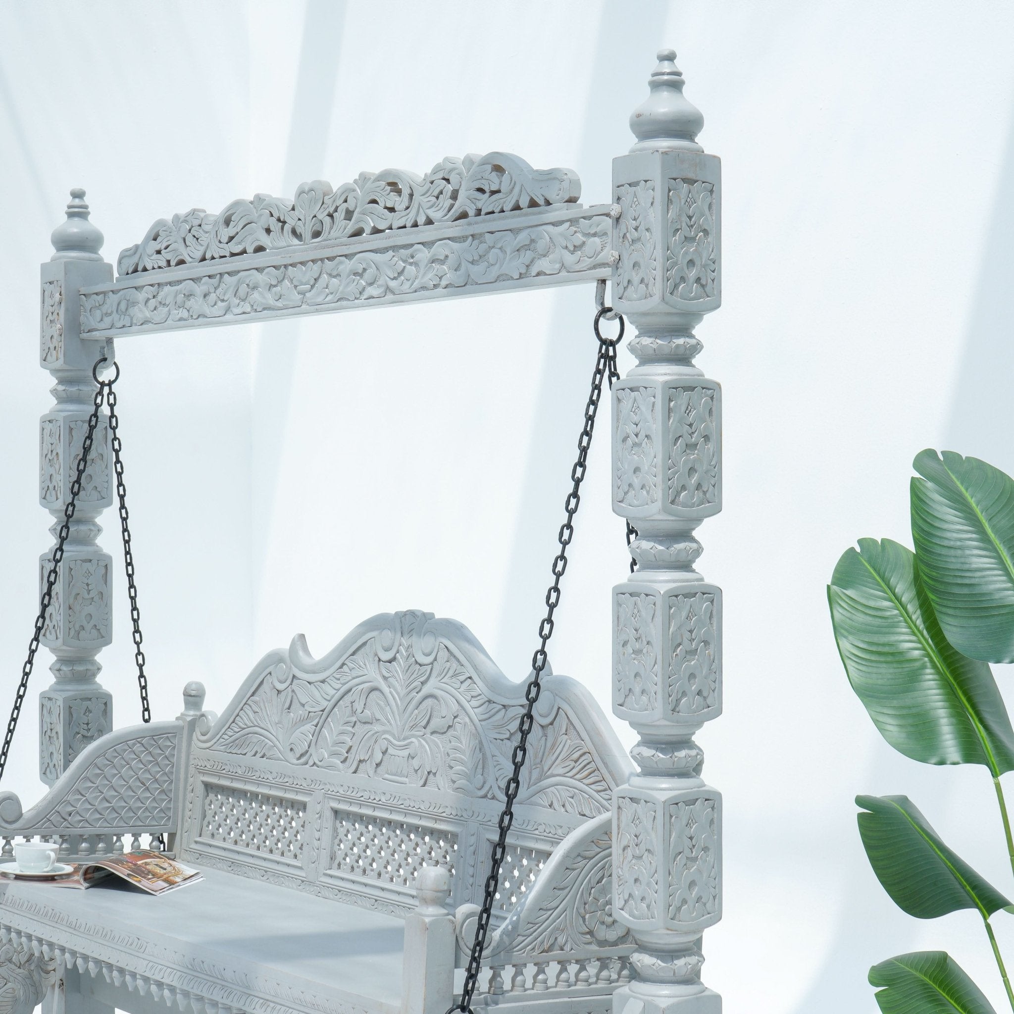 Wooden Carving Swing - Art and craft furniture