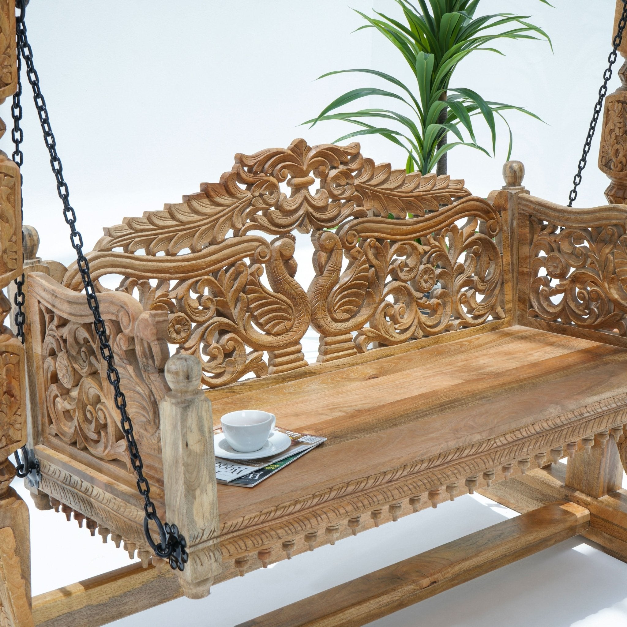 Wooden Carwing Swing - Art and craft furniture