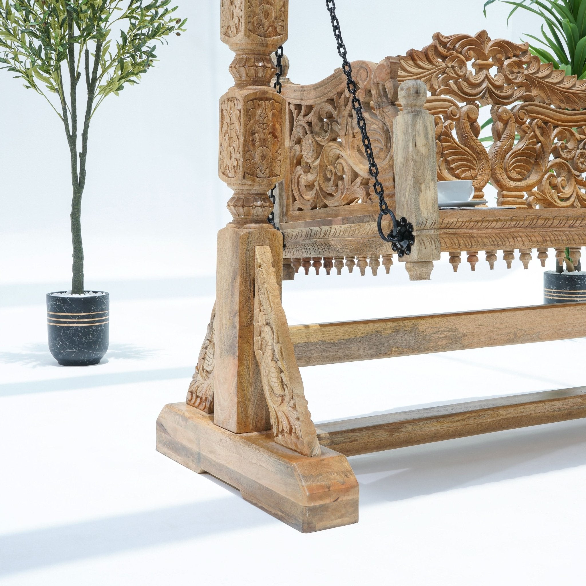 Wooden Carwing Swing - Art and craft furniture