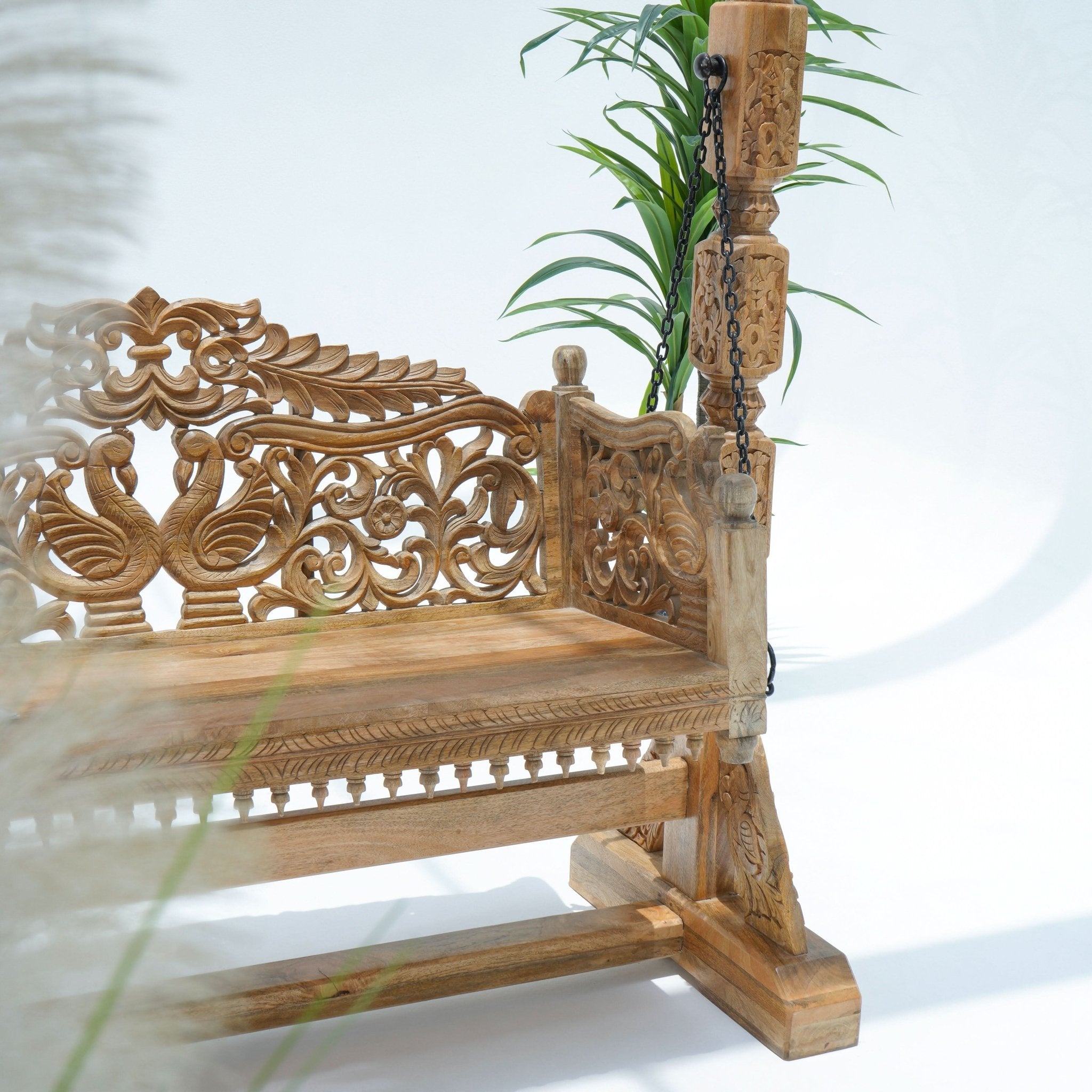 Wooden Carwing Swing - Art and craft furniture