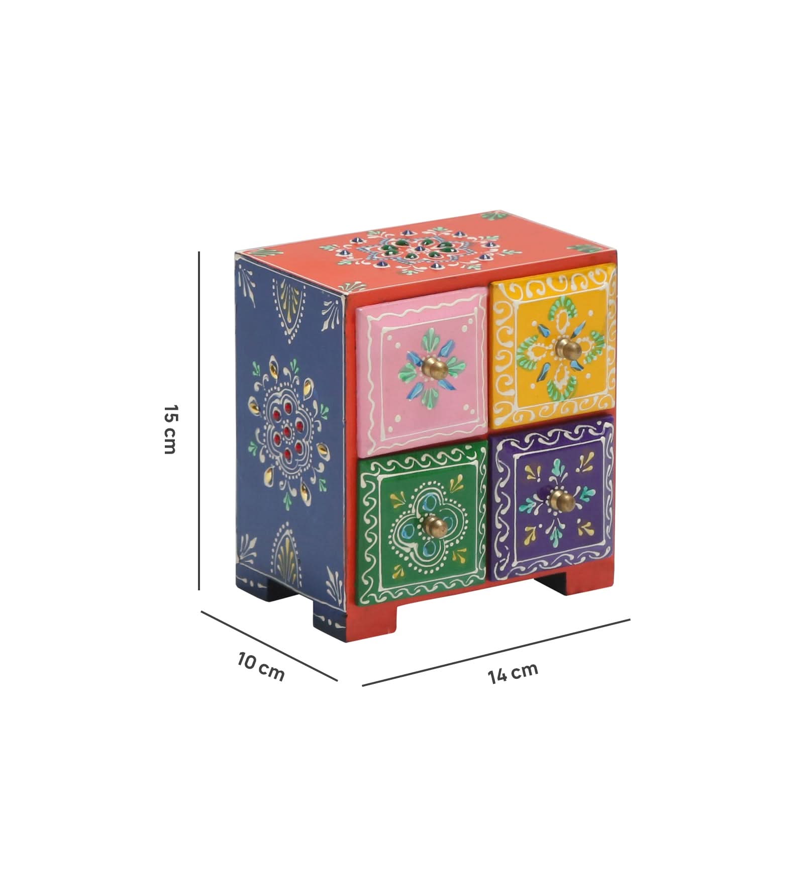 WOODEN CHEST OF DRAWER PAINTING - Art and craft furniture